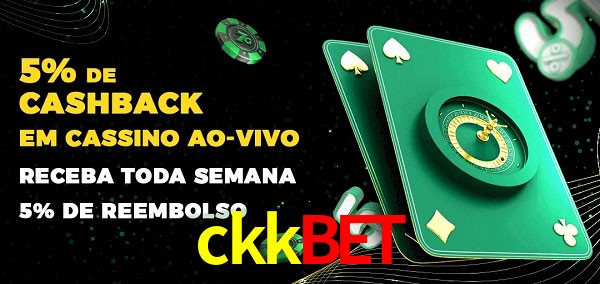 Promoções do cassino ao Vivo ckkbet